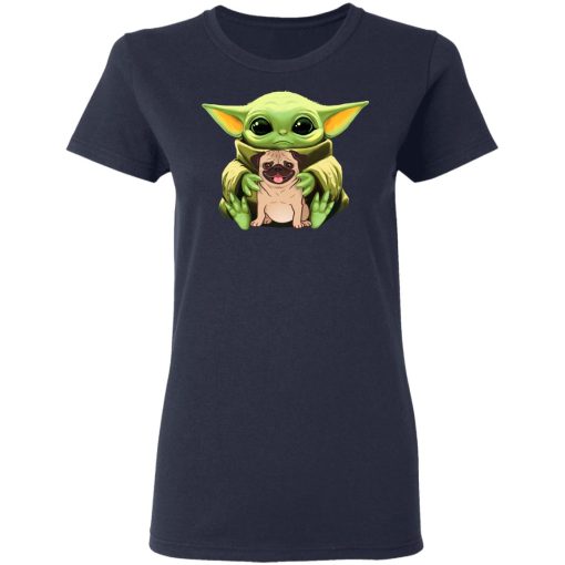Baby Yoda Hug Pug Dog T-Shirts, Hoodies, Long Sleeve 13