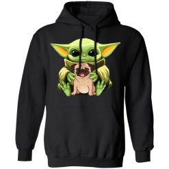 Baby Yoda Hug Pug Dog T-Shirts, Hoodies, Long Sleeve 44