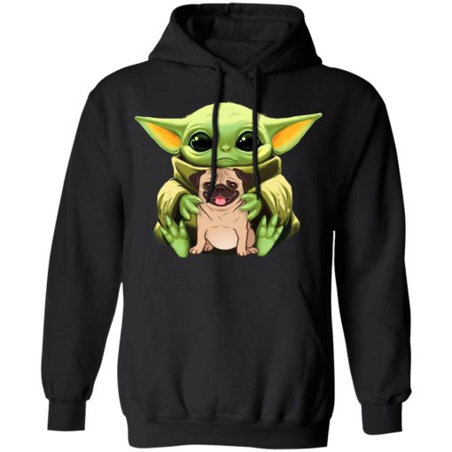 Baby Yoda Hug Pug Dog T-Shirts, Hoodies, Long Sleeve 20
