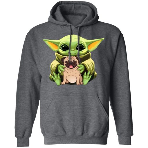 Baby Yoda Hug Pug Dog T-Shirts, Hoodies, Long Sleeve 24