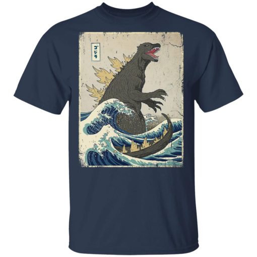 The Great Godzilla Off Kanagawa T-Shirts, Hoodies, Long Sleeve 5
