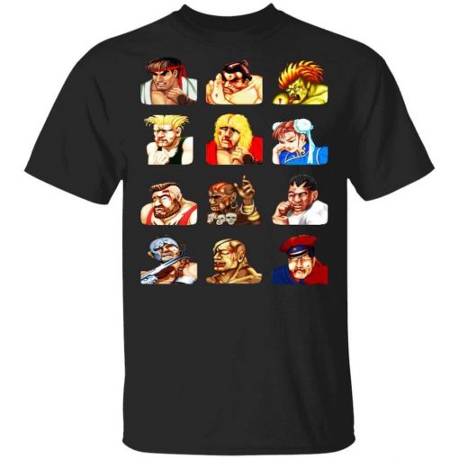 Street Fighter 2 Continue Faces T-Shirt