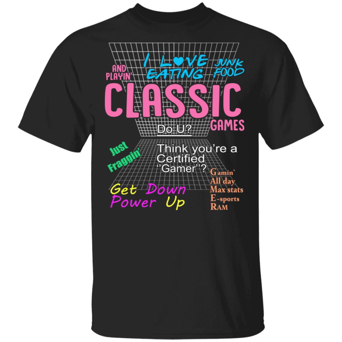 i love classic video games shirt