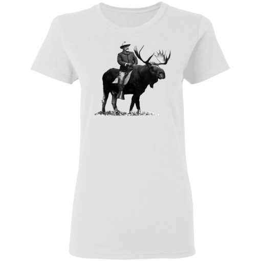 Teddy Roosevelt Riding A Bull Moose T-Shirts, Hoodies, Long Sleeve 9