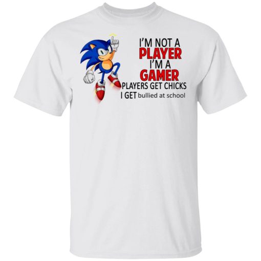 I'm Not Player I'm A Gamer Players Get Chicks I Get Bullied At School T-Shirts, Hoodies, Long Sleeve 3