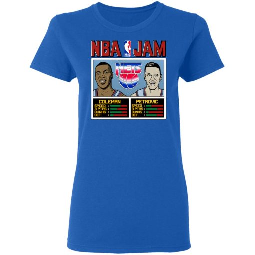 NBA Jam Nets Coleman And Petrovic T-Shirts, Hoodies, Long Sleeve 15