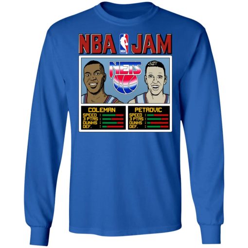NBA Jam Nets Coleman And Petrovic T-Shirts, Hoodies, Long Sleeve 17