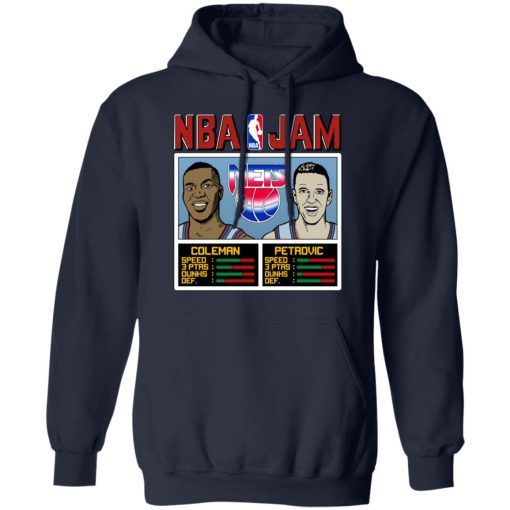 NBA Jam Nets Coleman And Petrovic T-Shirts, Hoodies, Long Sleeve 21