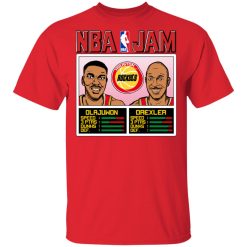 NBA Jam Rockets Olajuwon And Drexler T-Shirts, Hoodies, Long Sleeve 30