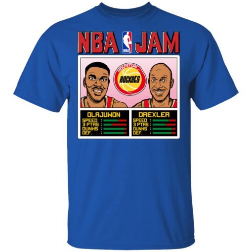 NBA Jam Rockets Olajuwon And Drexler T-Shirts, Hoodies, Long Sleeve 8