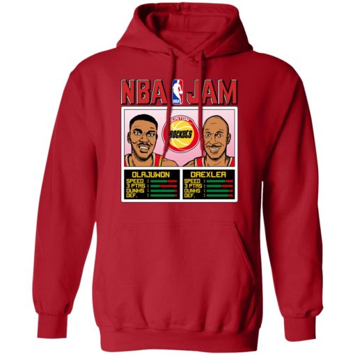 NBA Jam Rockets Olajuwon And Drexler T-Shirts, Hoodies, Long Sleeve 24