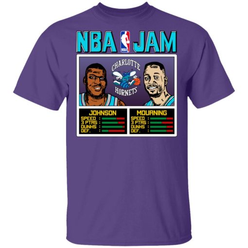 NBA Jam Hornets Johnson And Mourning T-Shirts, Hoodies, Long Sleeve 3