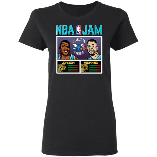 NBA Jam Hornets Johnson And Mourning T-Shirts, Hoodies, Long Sleeve 9