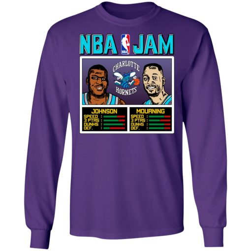 NBA Jam Hornets Johnson And Mourning T-Shirts, Hoodies, Long Sleeve 17