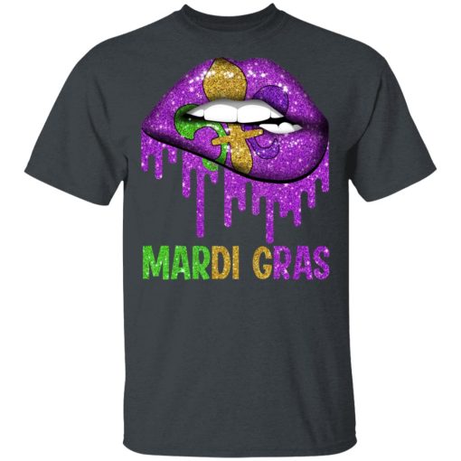 Mardi Gras Lip Biting T-Shirts, Hoodies, Long Sleeve 3