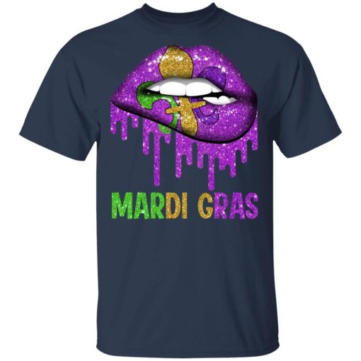 Mardi Gras Lip Biting T-Shirts, Hoodies, Long Sleeve 6