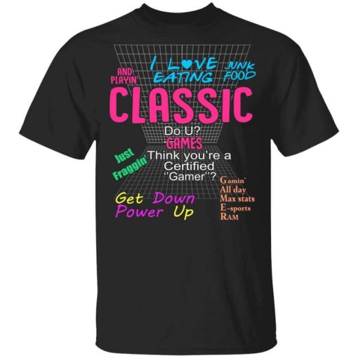 I Love Eating Classic Do U Games T-Shirt