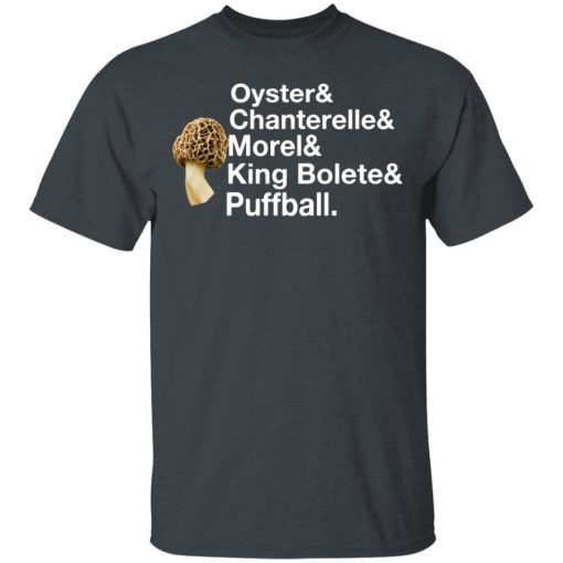 The Mushroom Forager Oyster & Chanterelle & Morel & King Bolete & Puffball T-Shirts, Hoodies, Long Sleeve 3