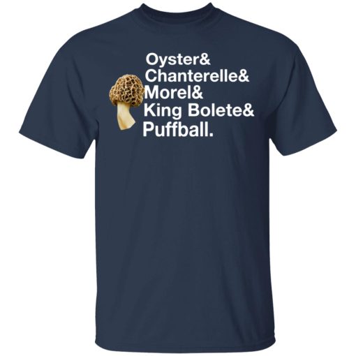 The Mushroom Forager Oyster & Chanterelle & Morel & King Bolete & Puffball T-Shirts, Hoodies, Long Sleeve 5