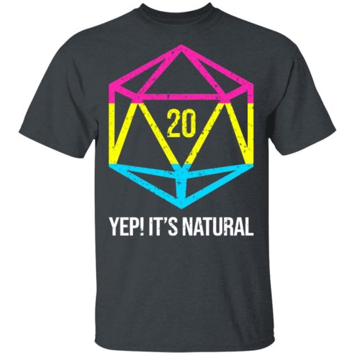 It's Natural 20 Pansexual Flag Pride LGBT Right Saying T-Shirts, Hoodies, Long Sleeve 3