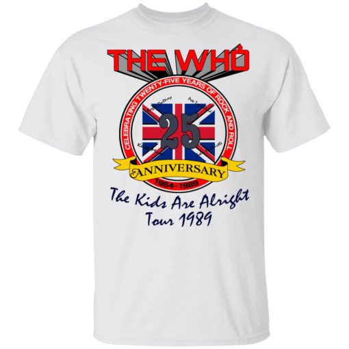 The Who 25 Anniversary The Kids Are Alright Tour 1989 T-Shirts, Hoodies, Long Sleeve 3
