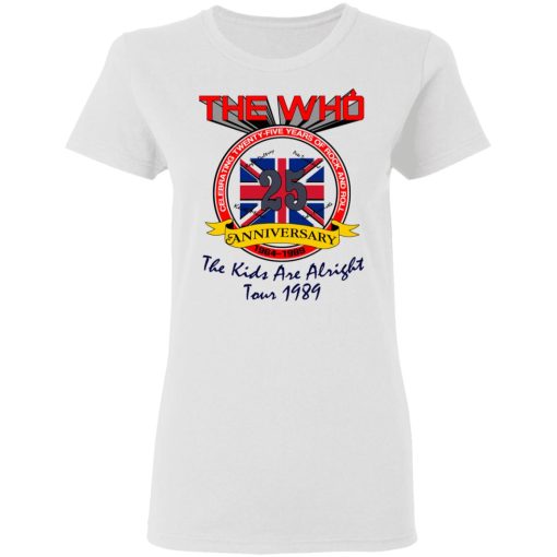 The Who 25 Anniversary The Kids Are Alright Tour 1989 T-Shirts, Hoodies, Long Sleeve 9