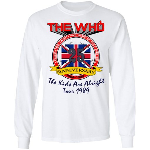 The Who 25 Anniversary The Kids Are Alright Tour 1989 T-Shirts, Hoodies, Long Sleeve 15
