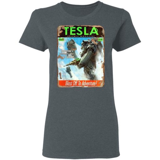 Tesla Science Magazine Blast Off To Adventure T-Shirts, Hoodies, Long Sleeve 11