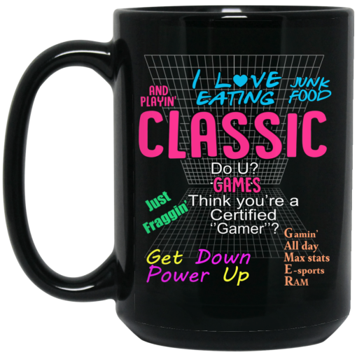 I Love Eating Classic Do U Games Mug 3