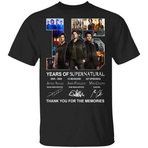 15 Years Of Supernatural Thank You For My Memories T-Shirt