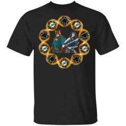 Miami Dolphins And Carolina Panthers In My DNA Batman Superwoman T-Shirt