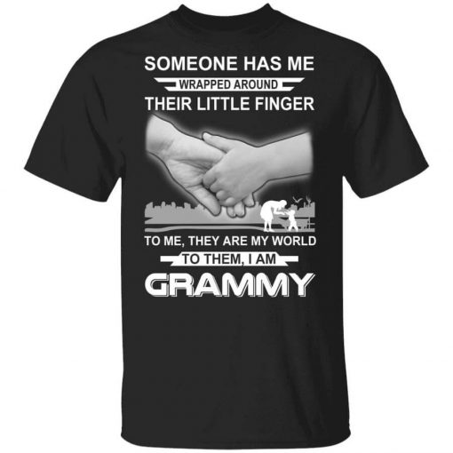 Someone Has Me Wrapped Around Their Little Finger I Am Grammy T-Shirt