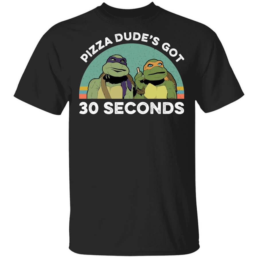 Tee Luv Men's Teenage Mutant Ninja Turtles Pizza T-Shirt