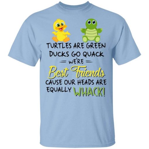 Turtles Are Green Ducks Go Quack We’re Best Friends Cause Our Heads Are Equally Whack T-Shirt