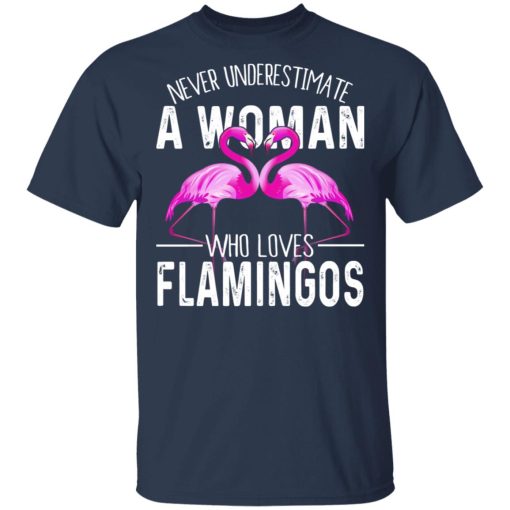 Never Underestimate A Woman Who Loves Flamingos T-Shirts, Hoodies, Long Sleeve 3
