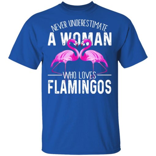 Never Underestimate A Woman Who Loves Flamingos T-Shirts, Hoodies, Long Sleeve 5