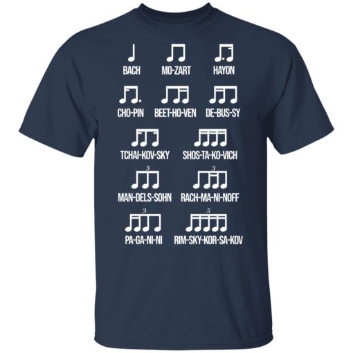 Composer Rhythm Music Gift Bach Mozart Beethoven Chopin Camiseta T-Shirts, Hoodies, Long Sleeve 5