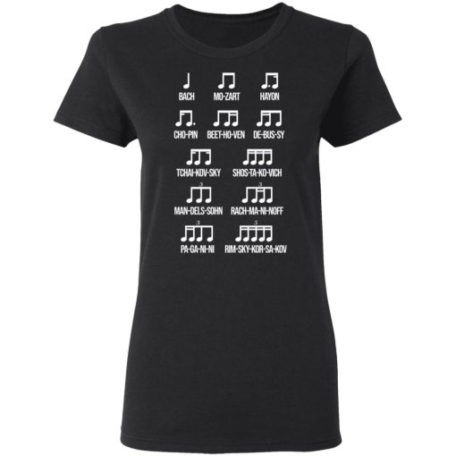 Composer Rhythm Music Gift Bach Mozart Beethoven Chopin Camiseta T-Shirts, Hoodies, Long Sleeve 9