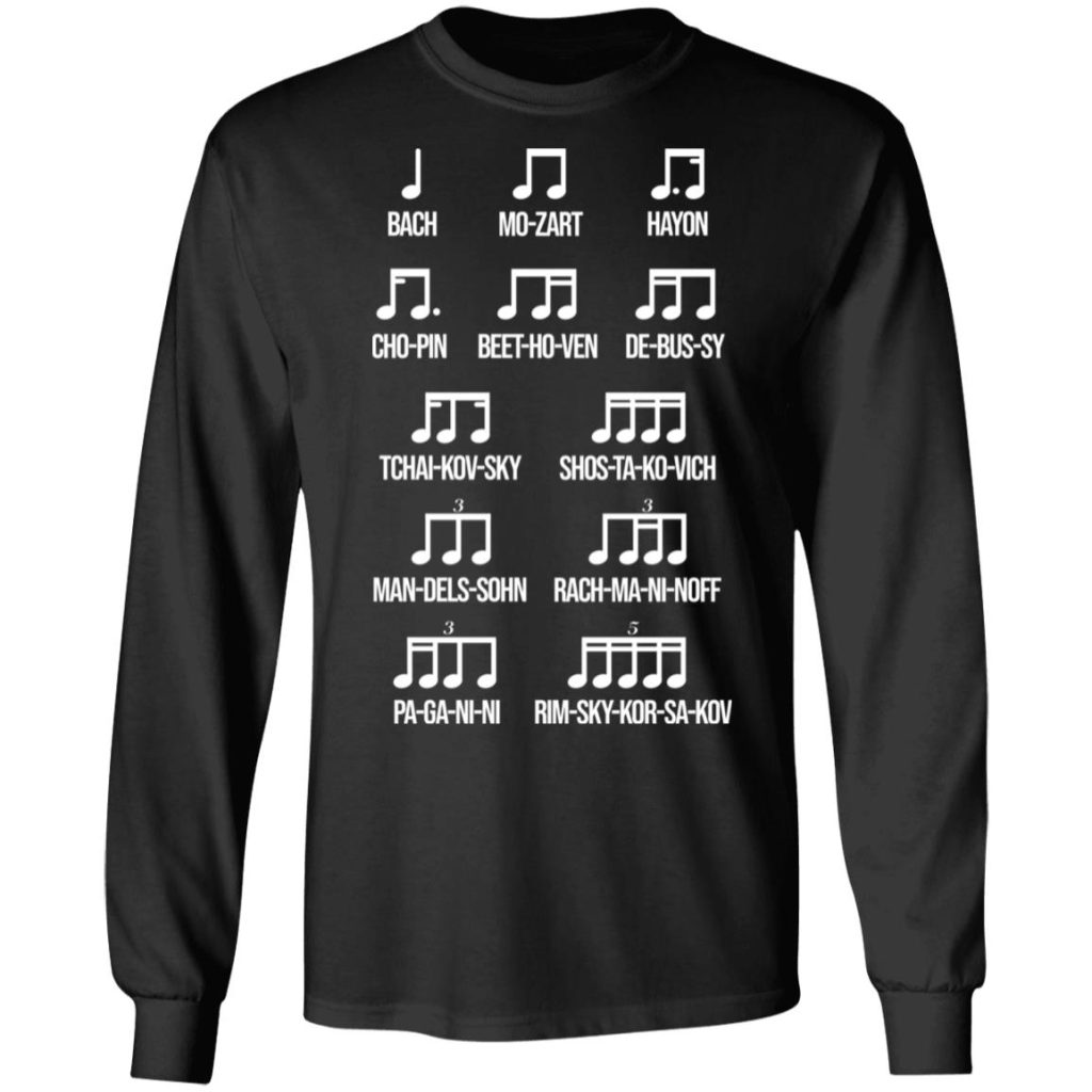 mozart bach beethoven t shirt