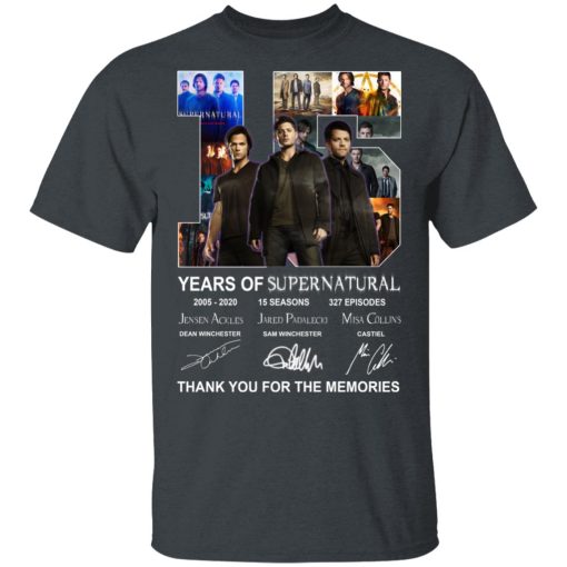 15 Years Of Supernatural Thank You For My Memories T-Shirts, Hoodies, Long Sleeve 3