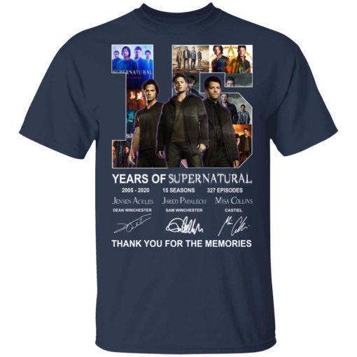15 Years Of Supernatural Thank You For My Memories T-Shirts, Hoodies, Long Sleeve 5