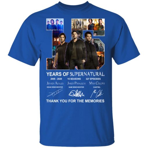 15 Years Of Supernatural Thank You For My Memories T-Shirts, Hoodies, Long Sleeve 7