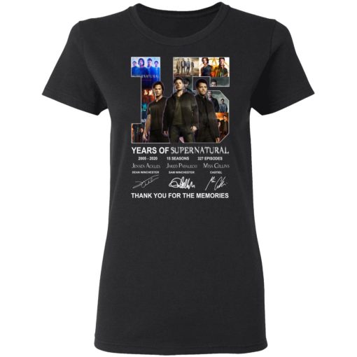 15 Years Of Supernatural Thank You For My Memories T-Shirts, Hoodies, Long Sleeve 9