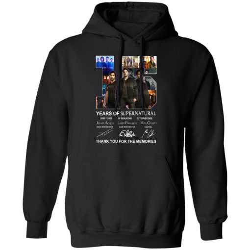 15 Years Of Supernatural Thank You For My Memories T-Shirts, Hoodies, Long Sleeve 19