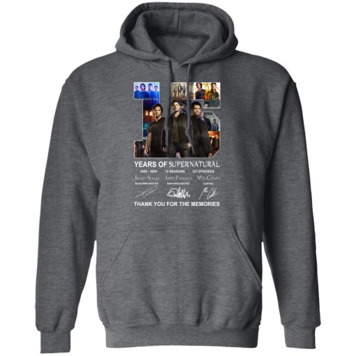 15 Years Of Supernatural Thank You For My Memories T-Shirts, Hoodies, Long Sleeve 23