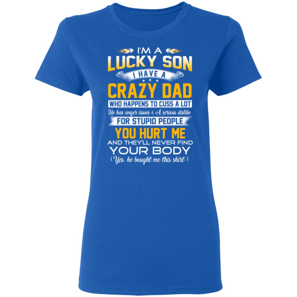 lucky dad t shirt son