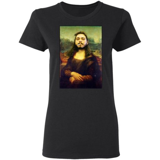 Post Malone Mona Lisa Smoking T-Shirts, Hoodies, Long Sleeve 9