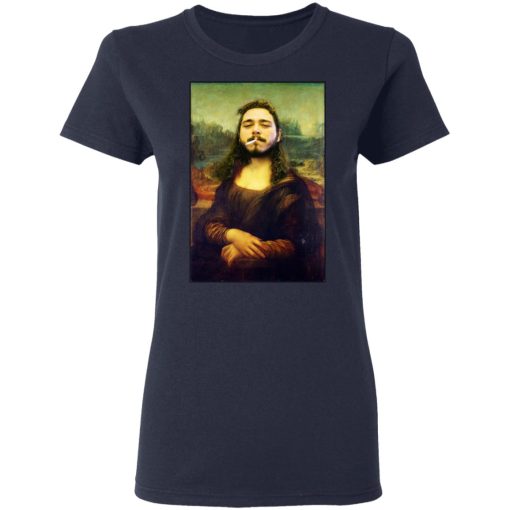 Post Malone Mona Lisa Smoking T-Shirts, Hoodies, Long Sleeve 13