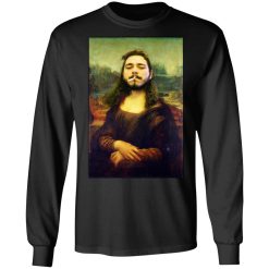 Post Malone Mona Lisa Smoking T-Shirts, Hoodies, Long Sleeve 41