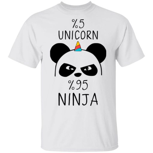 Pandacorn 5% Unicorn 95% Ninja T-Shirts, Hoodies, Long Sleeve 3